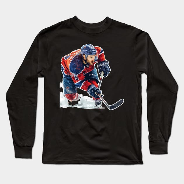 Hockey Lovers Long Sleeve T-Shirt by B&C Fashion